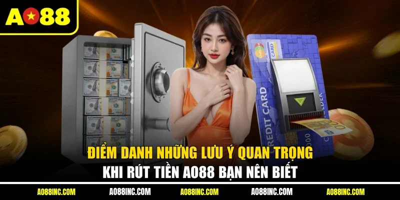 Điểm danh những lưu ý quan trọng khi rút tiền AO88 bạn nên biết